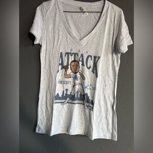 Next Level Apparel Light Gray Dak Prescott Tshirt